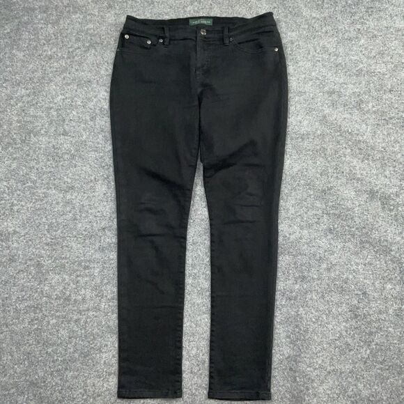 Lauren Jeans Co. Denim - LRL Lauren Jean Co. Jeans Womens Size 10 Black Denim Modern Skinny